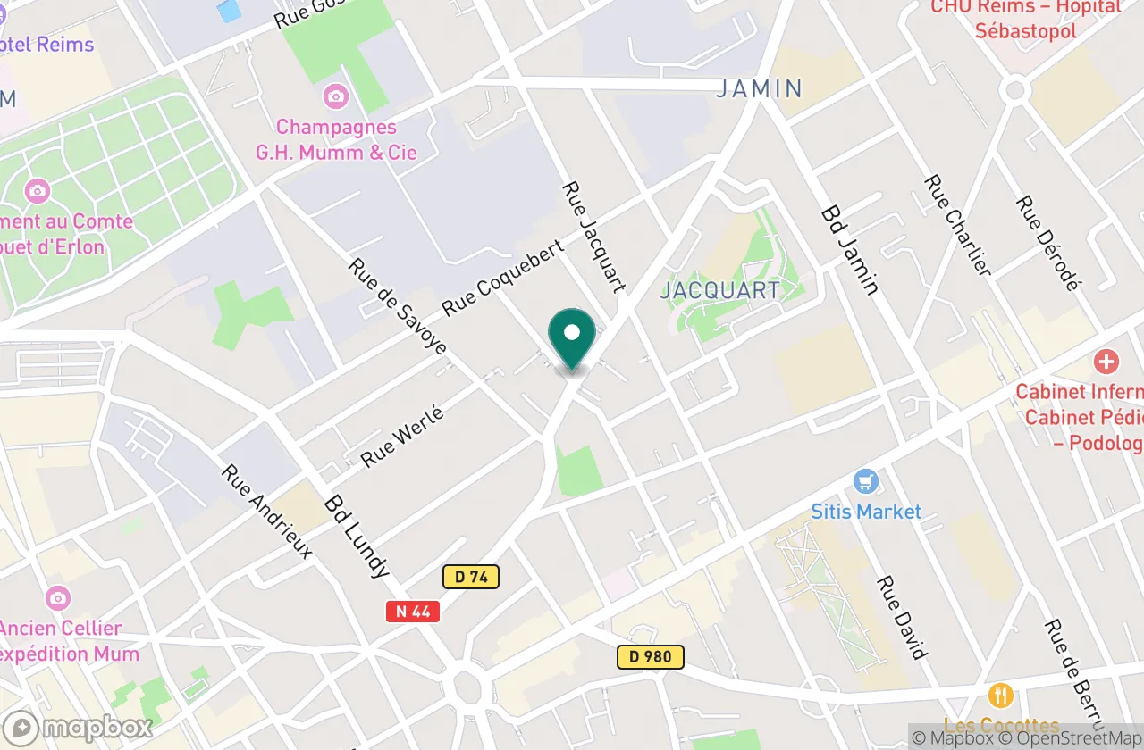 Carte — Reims