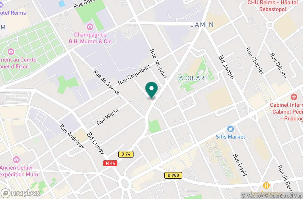 Carte — Reims